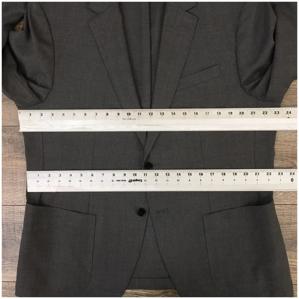 Banana Republic Mens Blazer Sport Coat Two Button‎ Jacket Wool 46R Casual Suits